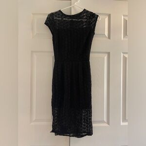 Aqua Black Cocktail Dress Small